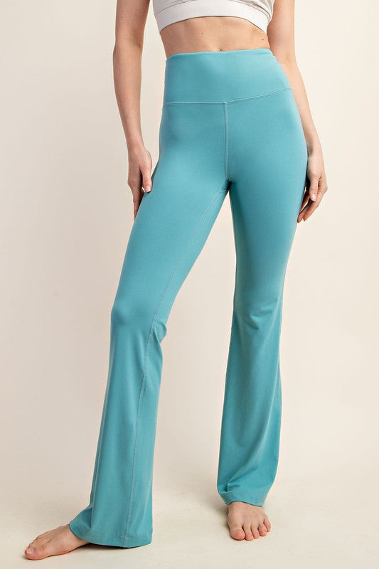 Butter Soft Flared Yoga Pants - Tidal Wave