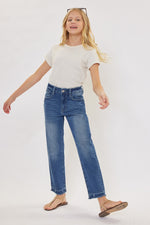 Tween KanCan Straight Jean - Medium Wash