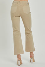 Risen Mid Rise Ankle Flare Jean - Sand