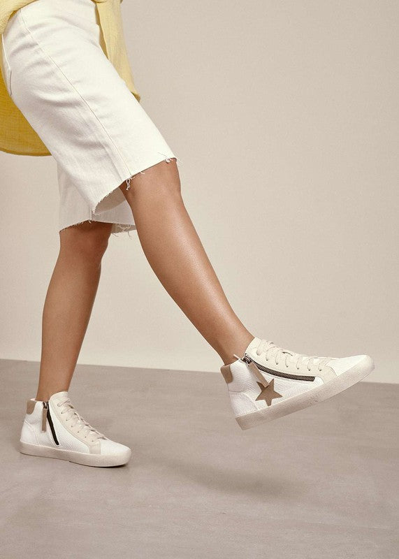 Elle Star Hi Top Sneaker - White