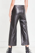 Tween Faux Leather Wide Leg Pant