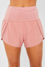 Athletic Inner Brief Back Pocket Shorts - Pink