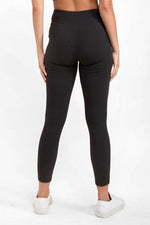 Brushed High Waist Leggings - Black