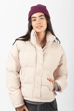 Solid Puffer Jacket - Ivory