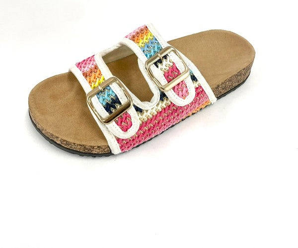 Crotched Berk Sandal - Rainbow