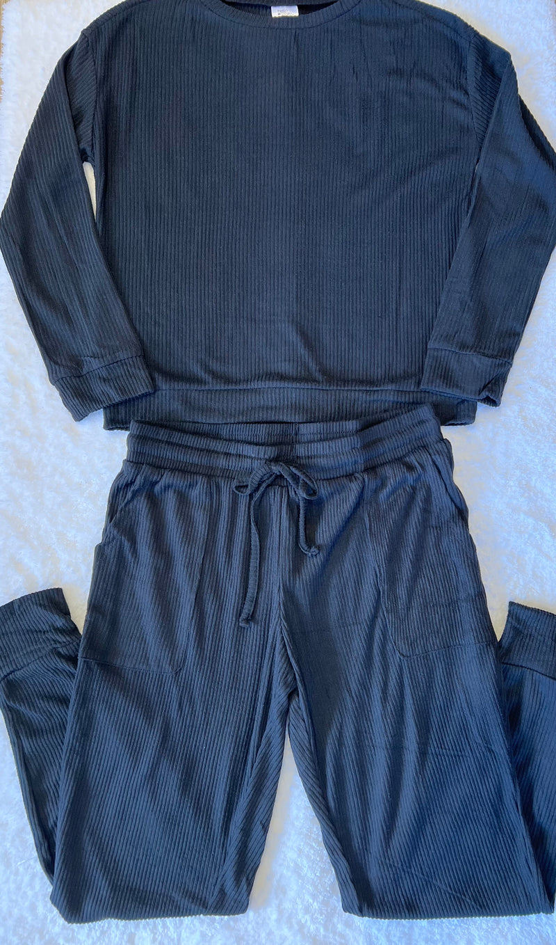 Cuddleblend Pajama Jogger Set - Black