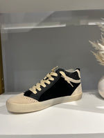 Daisy High Top Sneaker - Black and Taupe