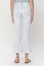 Vervet Bleached Cropped Flare Jean