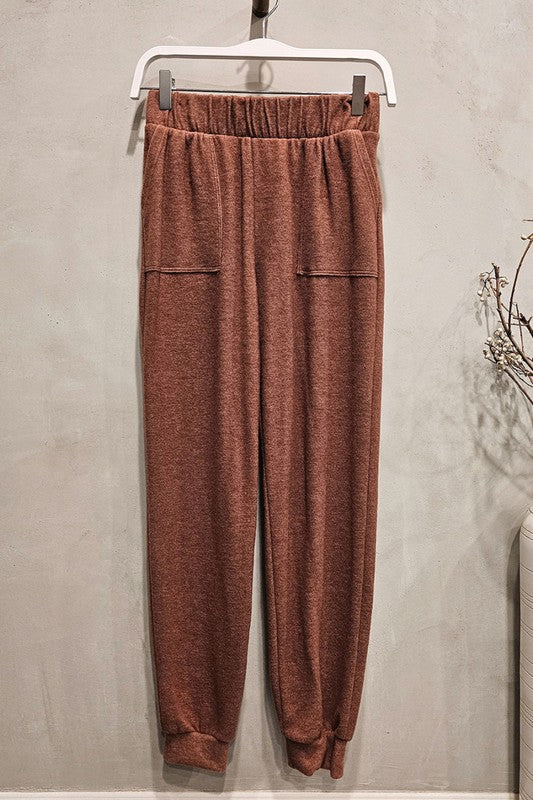 Cashmere Jogger - Rust