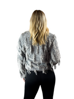 Feathered Jacket - Grey