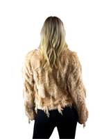 Feathered Jacket - Taupe