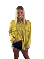 "ROCK & ROLL" Oversized Jacket - Mustard