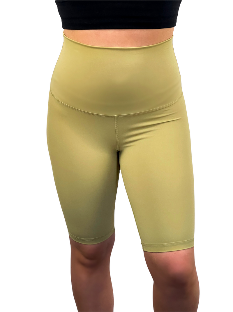 Ultra Soft Biker Shorts - Golden Lime