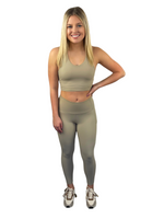 Ultra Soft Lined Sports Bra - Taupe